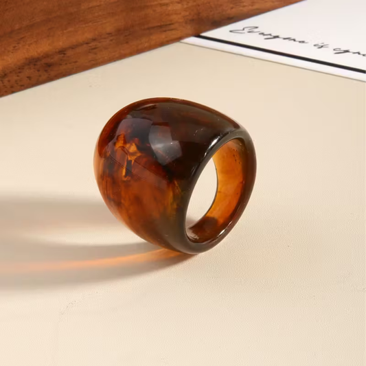TAGUA NUT COCKTAIL RING