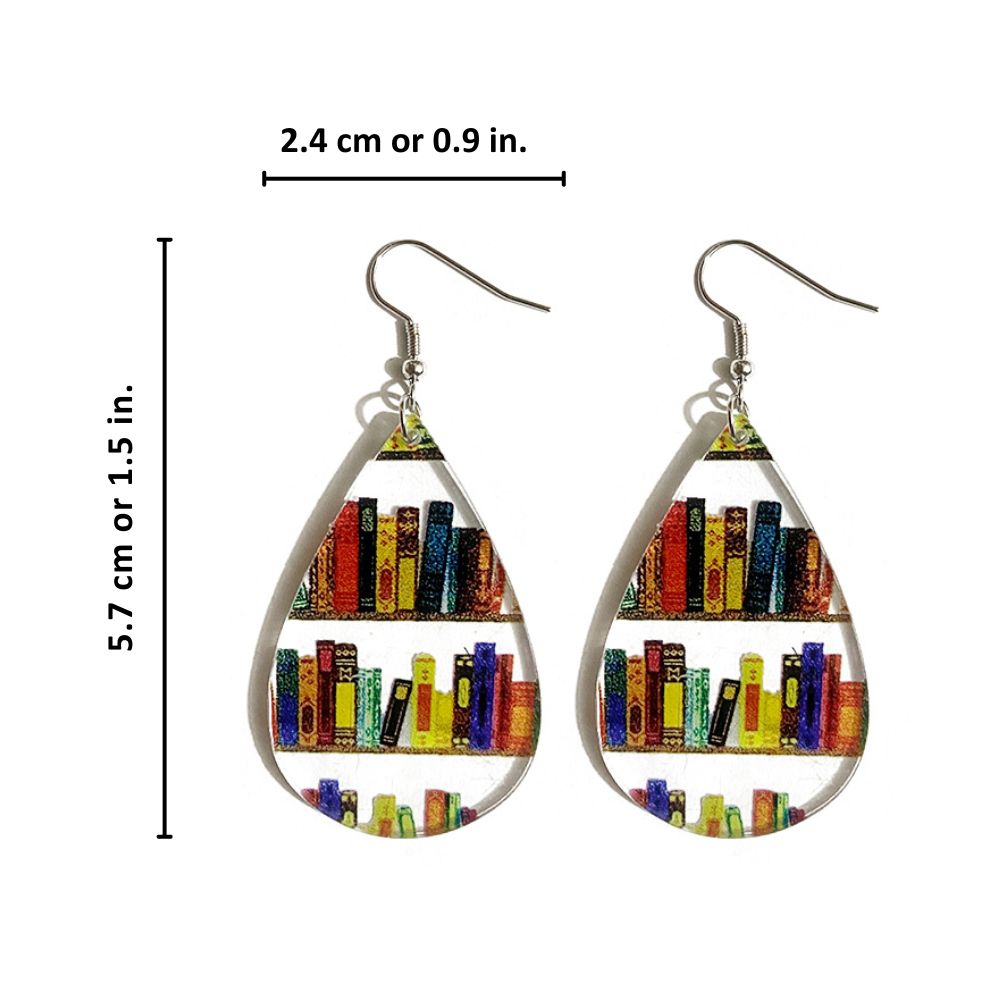 BOOK LOVER EARRINGS (PAIR)
