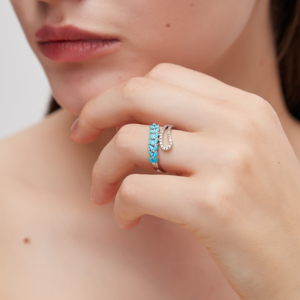 SPRING TURQUOISE RING (ADJUSTABLE)