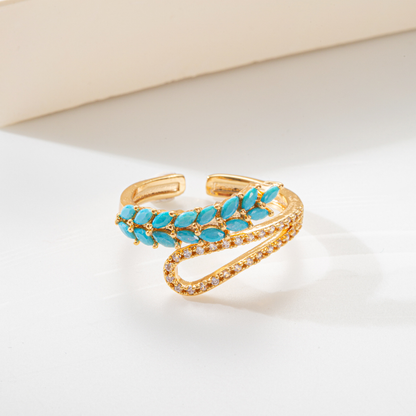 SPRING TURQUOISE RING (ADJUSTABLE)