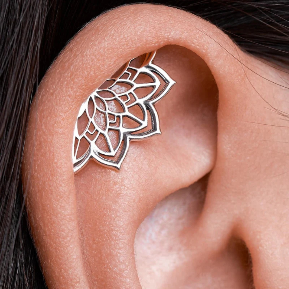 MANDALA HELIX EARRING