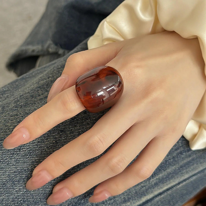 TAGUA NUT COCKTAIL RING