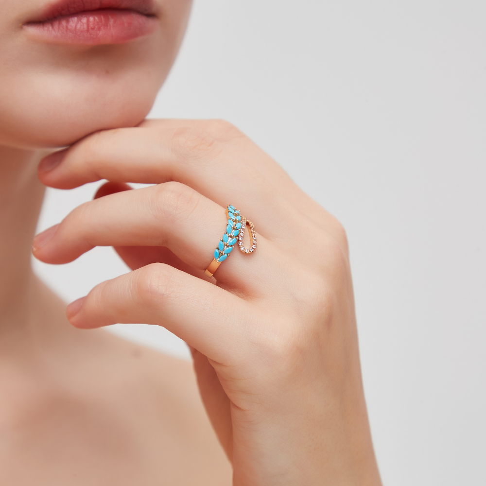 SPRING TURQUOISE RING (ADJUSTABLE)