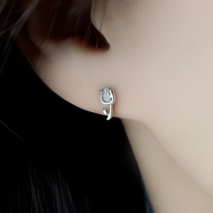 OPAL TULIP EARRINGS (PAIR)