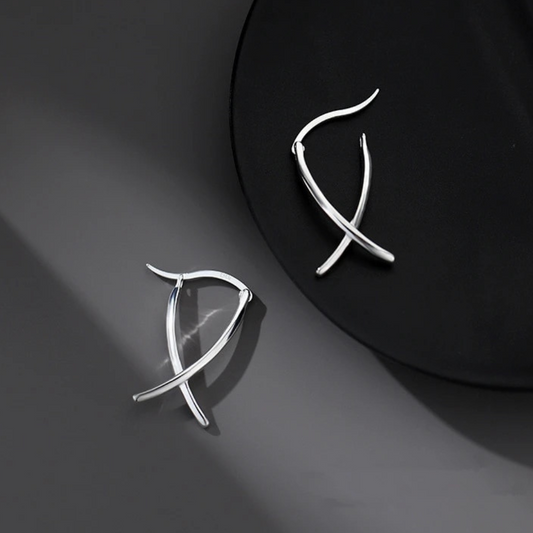 CROSS LINE EARRINGS