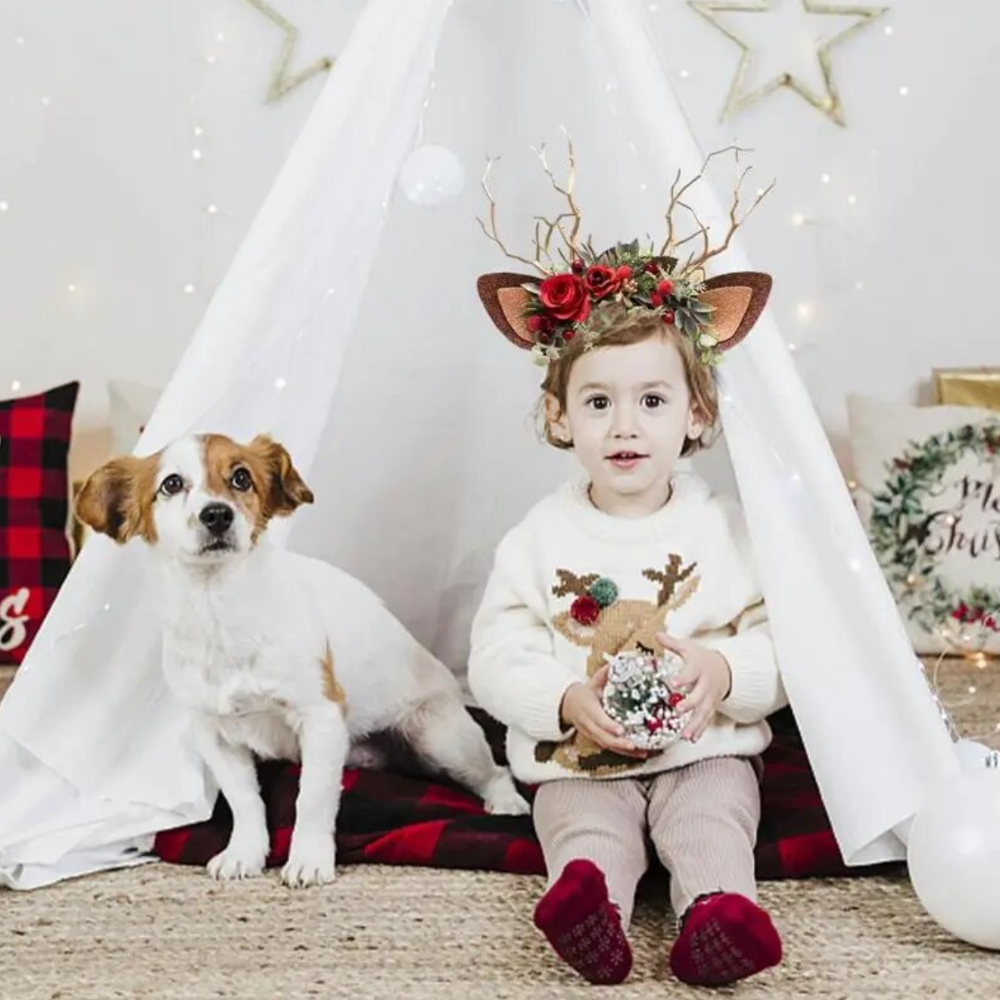 CHRISTMAS REINDEER HEADBAND